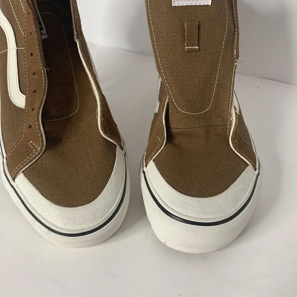Vans Brown Canvas SK8-HI 138 Decon SF Sneakers - Unisex Shoe M-9‎ W-10.5